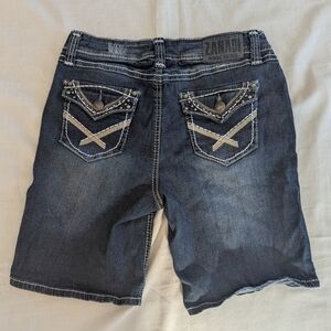 Zana Di Blue High Waist Denim Shorts Relaxed Fit